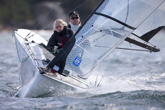 New Zealand SKUD sailors Tim Dempsey and Jan Apel  - Macquarie Access World Championships 2012 ©  Andrea Francolini Photography http://www.afrancolini.com/